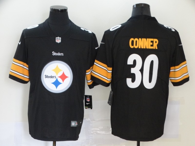 Men's Pittsburgh Steelers #30 James Conner Black Jersey